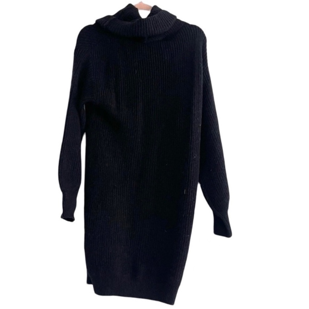 NEW Debut Black Sweater Dress Cowl/Turtleneck Size S M